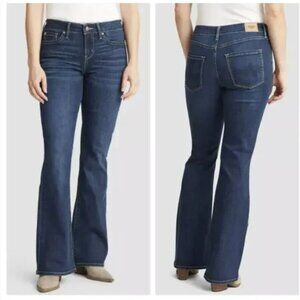 4 Long, Denizen from Levi's Women's Mid Rise Bootcut Jeans Dark Blue